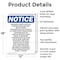 Signmission Hazardous Waste Satellite Accumulation OSHA Notice Sign, Aluminum, 12in W x 18in L, 2PK OS-2PACK-NS-A-1218-V-13339 - alternate 2